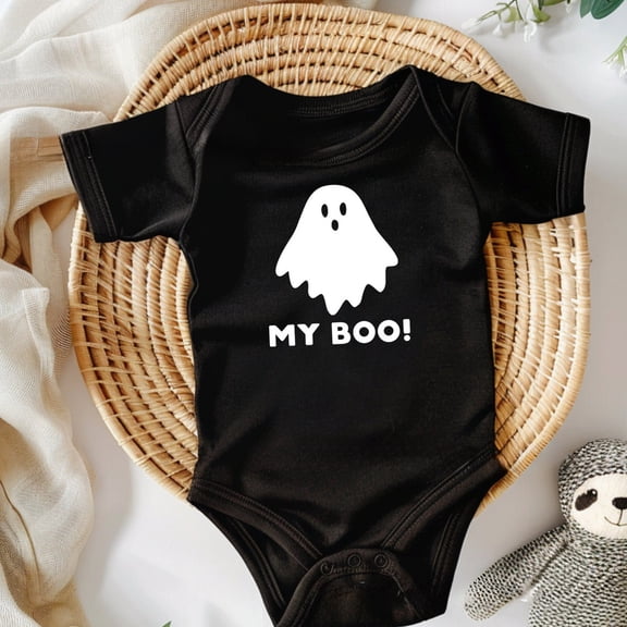 RTKFRFLM My 1st Halloween Baby Romper Cute Boo Short Sleeve Onesie Infant Halloween Outfit Newborn Gift Bodysuit for Baby Boys Girls
