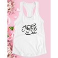 thumbnail image 3 of Mothers Day Noir Lettering Racerback Tank Women -Image by Shutterstock, Female x-Large, 3 of 4