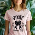 thumbnail image 5 of Spooky Mama’s Club Graphic T-Shirt | Unisex Gothic Style Outfit, White, Size S, 5 of 6