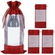thumbnail image 1 of 4 bolsas para botellas de vino con ventana y cordón, bolsas de regalo para champán, bolsas de arpillera para vino, 1 of 7
