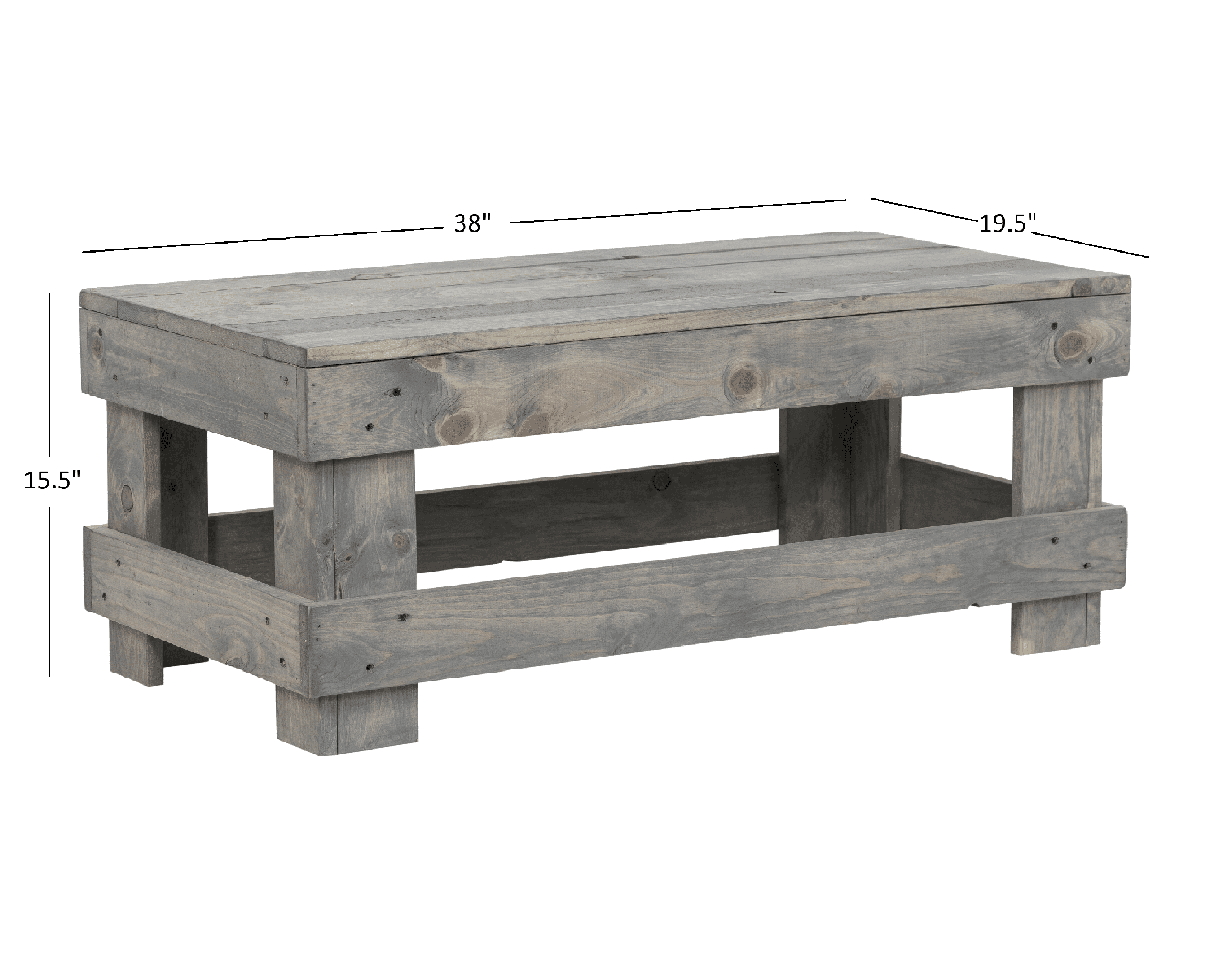 Landmark pine on sale wood coffee table