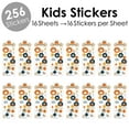thumbnail image 2 of Big Dot of Happiness Happy Thanksgiving - Fall Harvest Party Favor Kids Stickers - 16 Sheets - 256 Stickers, 2 of 7