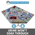 thumbnail image 3 of Drymate Original Cat Litter Mat, Contains Mess from Box for Cleaner Floors, Urine-Proof, Soft on Kitty Paws -Absorbent/Waterproof- Machine Washable, Durable (20”x28”)(Cool Cat Grey), 3 of 5