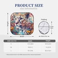 thumbnail image 3 of Windshield Sun Shade, Vibrant Leopard In Flowers Foldable Car Sun Shade Windshield for Front, 2 Pieces, 3 of 7