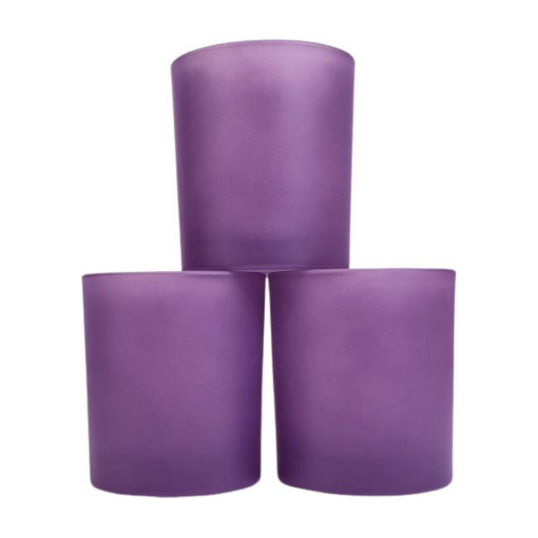 14 oz. Havana Lavender Frosted Empty Candle making Jar candle vessels for DIY candle-making projects (Box of 12) FREE SHIPPING
