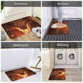 thumbnail image 5 of Fuzoiu Magma Fire Black Dragon Print Door Mat Outdoor Indoor Welcome Mats, Front Doormat,Flannel Non Slip Durable Entrance Rugs for Front Door, Inside Outside Entry, Porch, Resist Dirt,16x24in, 5 of 7