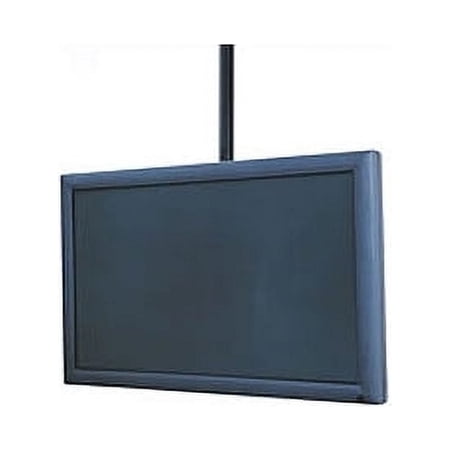 UPC: 0735029241720 | Peerless PlCM UNLCP Straight Column Ceiling Flat Panel Mount with Ceiling Plate for 32  – 60  Flat Panel Screens  Black