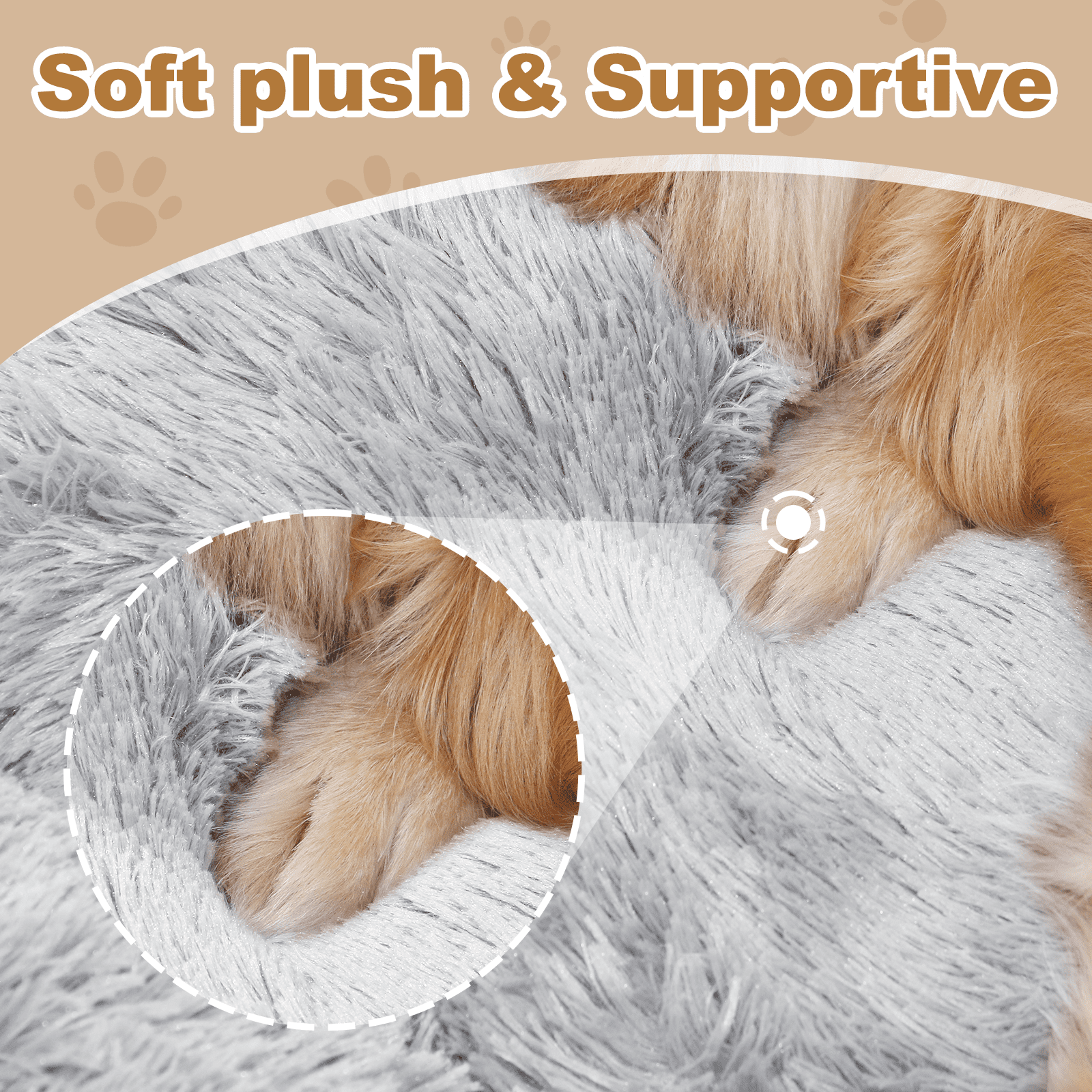 Extra Large 67" X 43" X 8" Orthopedic Pet Bed For Humans And Dogs, Plush High-Loft Mattress With Removable Handles & Non-Slip Bottom - Grey