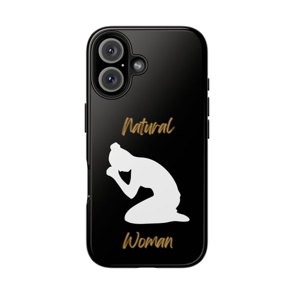 Natural Woman Pray (WL) Tough Phone Cases BLACK