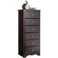 thumbnail image 2 of 6 Drawer Chest Wooden Dresser Clothes Organizer Bedroom Wine, 2 of 5