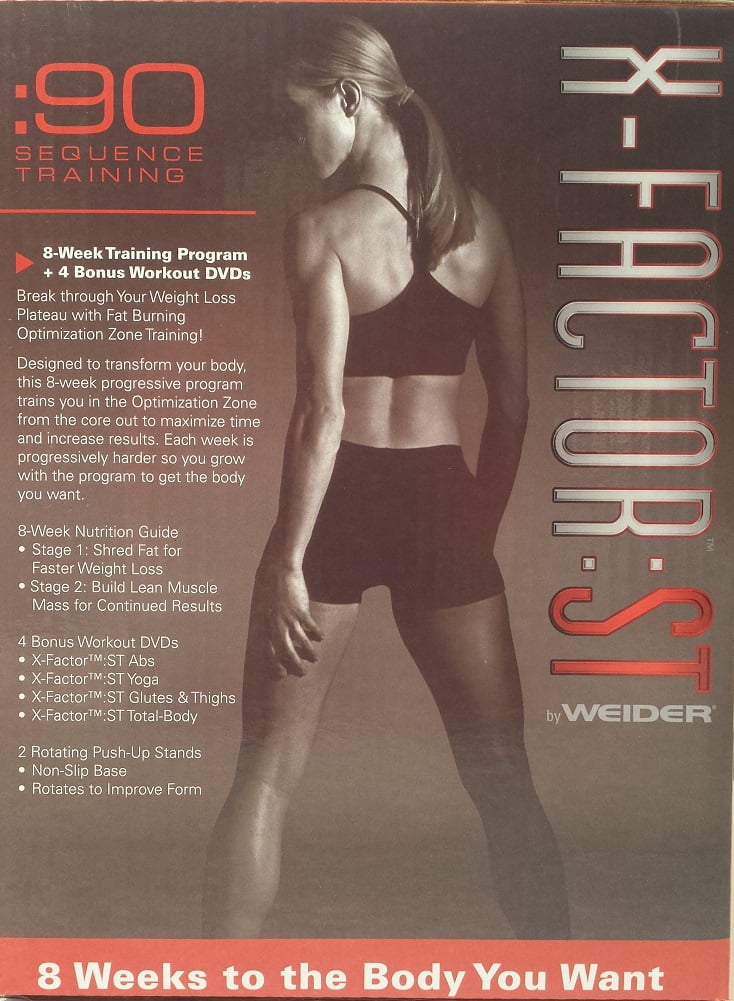 weider x factor st 60 day workout plan walmart com