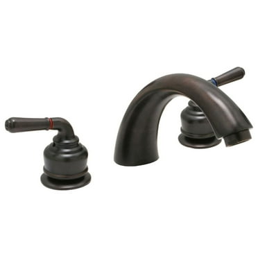 Cypress Dual Handle Deck-Mount Roman Tub Filler Faucet, Antique Bronze