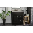 thumbnail image 4 of Wyndham 24 Inch Bathroom Vanity, Bathroom Sink Cabinet - Solid Wood Vanity Cabinet, Dark Espresso, 4 of 19