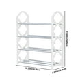 thumbnail image 5 of WRKEKC Clearance 4-Tier Steel Shoe Rack, Heavy-Duty Rustproof Shoe Organizer for Entryway, Dormitory, and Closet Storage, 5 of 5