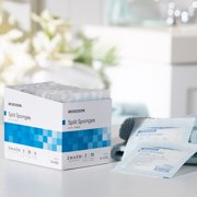 McKesson Split Sponges, Sterile, 100% Cotton, I.V. Drain Split Dressing, 6-Ply, 2 in. x 2 in., 2 per Pack, 35 Packs, 70 Total