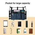 thumbnail image 2 of Walker Bag Basket with Cup Holder Suit for Adult Folding Walkers Rollator Organizer Carry Storage Pouch Water-Resistant Armrest Accessories for Seniors,Elderly,Handicap,Blue, 2 of 7