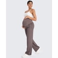 thumbnail image 2 of G4Free Maternity Pants Over The Belly Yoga Dress Work Pregnancy Pants Stretchy Lounge Wide Leg Trousers with Pockets, 2 of 7