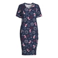 thumbnail image 4 of Way to Celebrate Women's Americana Lounger Sleepshirt, Sizes S to 3X, 4 of 4