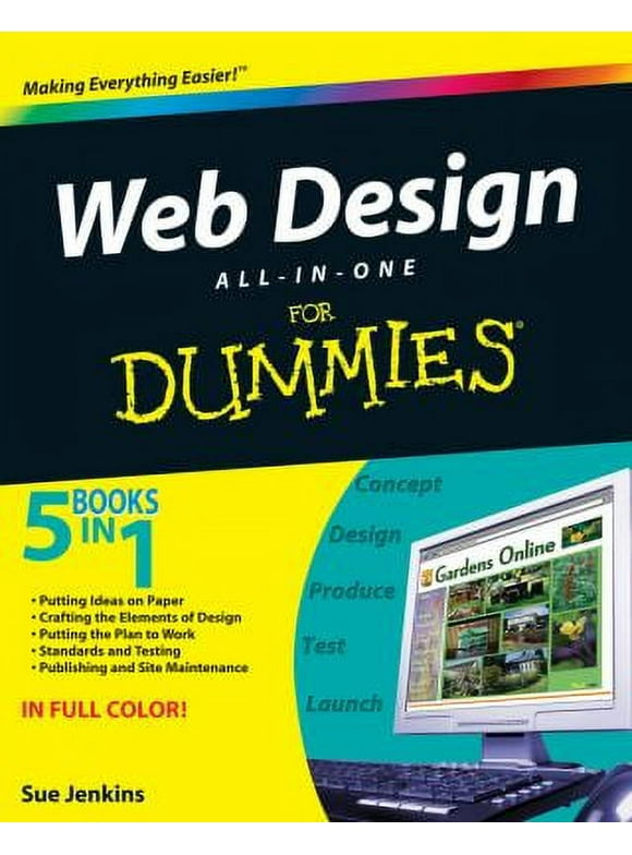 Pre-Owned Web Design All-In-One for Dummies (Paperback) 047041796X 9780470417966