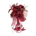 thumbnail image 3 of Ramo de novia falso realista, decoración romántica para la ceremonia de graduación de la novia. Estilo F, 3 of 9