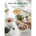 thumbnail image 4 of White Ceramic Bowls Set ofSmall 4.5in 10 OZ  - Perfect for Soup Bowls for Kitchen, Cereal Bowl, Ramen Bowl,Oatmeal Bowl, Fruit Bowl,Salad Bowl, Rice Bowl - Dishwasher & Microwave Safe, 4 of 7