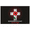 1A, variant on Red Poppy Remembrance Day Banner Cross Design Memorial Decoration Last We Forget for Commemoration Event Tribute Ceremony