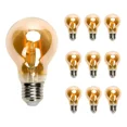 thumbnail image 1 of Lampara Foco Vintage Led Ahorrador E27 A60 6w 10pcs Aigostar Luz Amarilla, 1 of 5