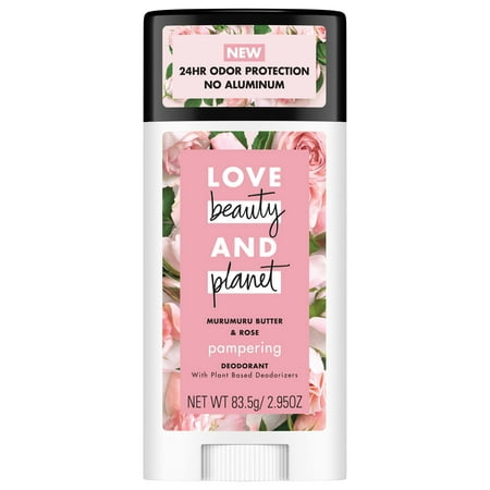 Love Beauty and Planet Murumuru Butter and Rose Deodorant, 2.95 (The Best All Natural Deodorant)