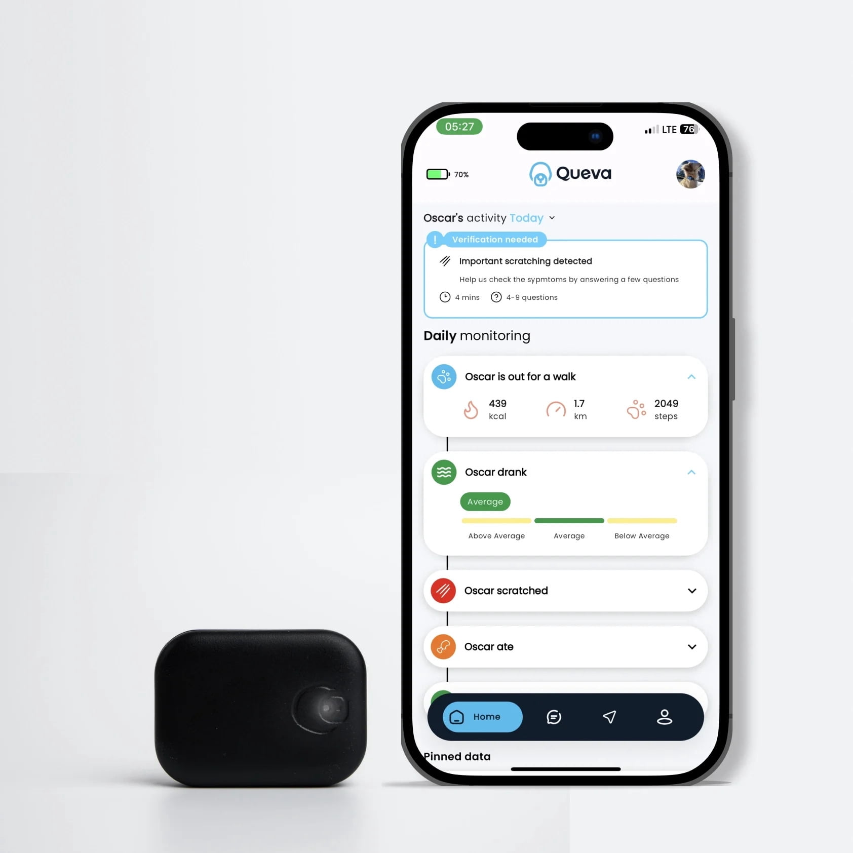 Queva™ Health + Behavior Monitoring (Dark)