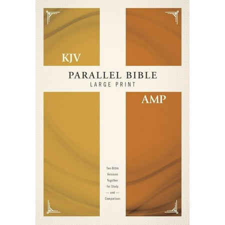 KJV, Amplified, Parallel Bible, Large Print, Hardcover, Red Letter Edition: Two Bible Versions Together for Study and Comparison (Hardcover)(Large Print)