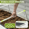 thumbnail image 4 of OBENSKY Galvanized Raised Garden Bed Outdoor 6x3x1.5 ft Oval Metal Planter Box with 3 Support Bars for Vegetables, Flowers - White, 4 of 10