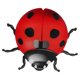 thumbnail image 4 of Iron Art Ladybug Wall Hanging Pendant Ladybug Wall Decor Metal Ladybug Art Ornament, 4 of 4