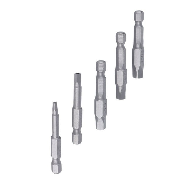Juego De 5 Piezas De Puntas Pentagonales Magnéticas, Juego De Brocas Con Llave Magnética, Puntas De Destornillador De Cabeza Duradera Para Taladro Destornillador