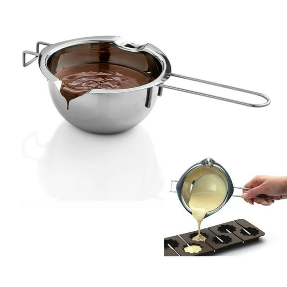 Estink Stainless Steel Chocolate Butter Melting Pots Universal Double Boiler Insert Silver Tone 500ml