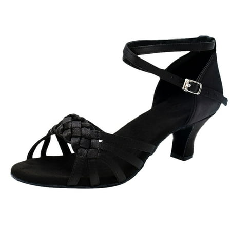 

Women s Rumba Waltz Prom Ballroom Latin Salsa Dance Shoes Square Dance Shoes Bow Wedges for Women Slip Dress Shoe