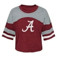 thumbnail image 2 of Girls Youth Crimson Alabama Crimson Tide Sunday Friday Sleeve Stripe Jersey T-Shirt, 2 of 3