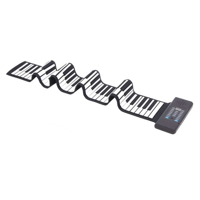 Piano Enrollable De 88 Teclas, Teclado De Piano Portátil Enrollable Manual, Teclado De Piano Flexible, Piano Con Pantalla LED Para Principiantes