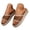 Brown, variant on Women Wedge Sandals for Women Platform Wedges Low Chunky Heel Double Strap Beach Shoes Comfortable Non Slip Slides Open Toe Flat