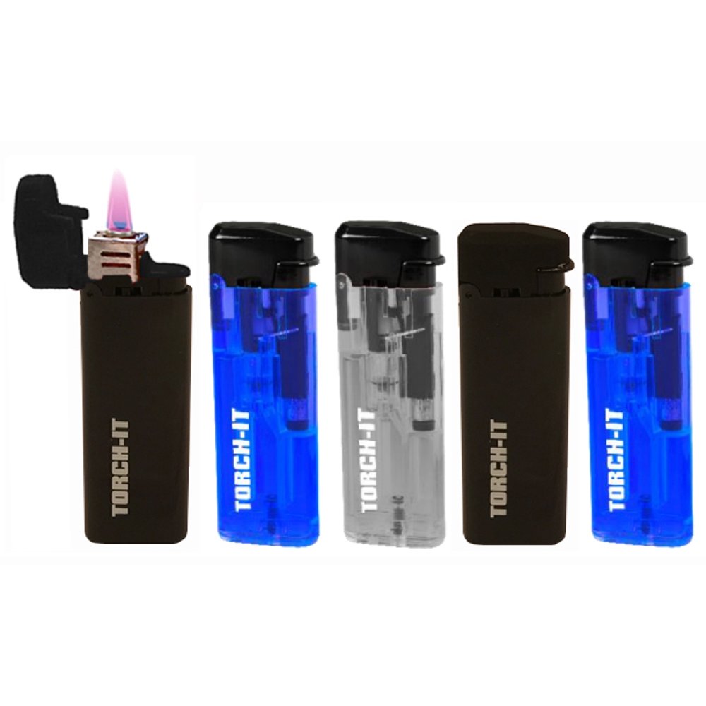 5 Pk Spark TorchIt Turbo Windproof Refillable Adjustable Butane Torch