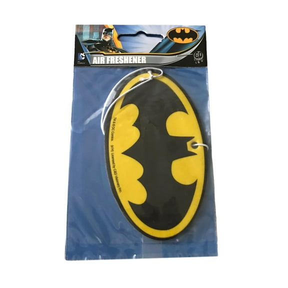 Batman Shield Car Air Freshener – Batwing Design, Lemon Scent