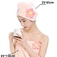 thumbnail image 2 of Falda de ducha absorbente de secado rápido para baño de spa y turbante para secar el cabello, juego de 2 piezas, 2 of 5