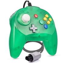 Miadore N64 Mini Controller, Retro Wired Mini N64 Controller Gamepad Remote for N64 Console Video Games System(Clear Green）