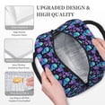 thumbnail image 3 of Rocae purple flower blue Skull for Leakproof Lunch Box for Adults, Wide Opening Lunch Tote Bag, Reusable Lunch Cooler Bag, 3 of 6