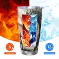 thumbnail image 6 of Vsdgher Swordsman Cool Dragon 20 Oz Stainless Steel Vacuum Insulated, Travel Mug Coffee Cup for Home, Office, Outdoor Works Great for Ice Drinks and Hot Beverage -Straw Three-piece Set, 6 of 8