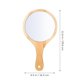 thumbnail image 2 of 2pcs Handheld Mirror Portable Travel Mirror Wood Hand Mirror Large Makeup Mirror, 2 of 3