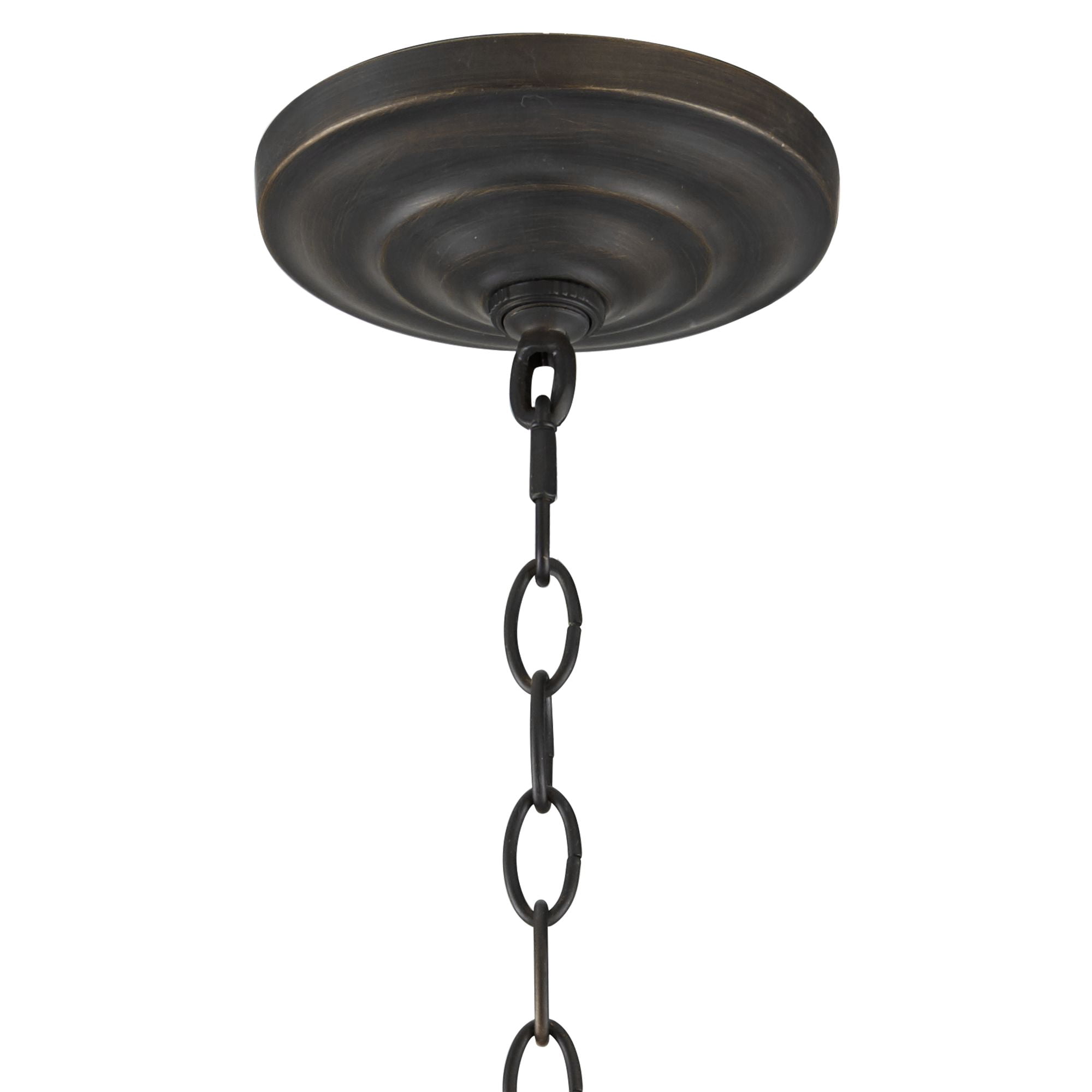 Franklin Iron Works Heritage Bronze Linear Pendant Chandelier 29 3/4" Wide Farmhouse Rustic Glass Shade 8-Light Fixture for Dining Room Kitchen Island