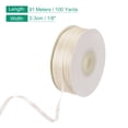 thumbnail image 2 of Uxcell Satin Ribbon, Double Face Polyester Satin Ribbon for Gift Wrapping, Bouquet Beige, 2 of 7