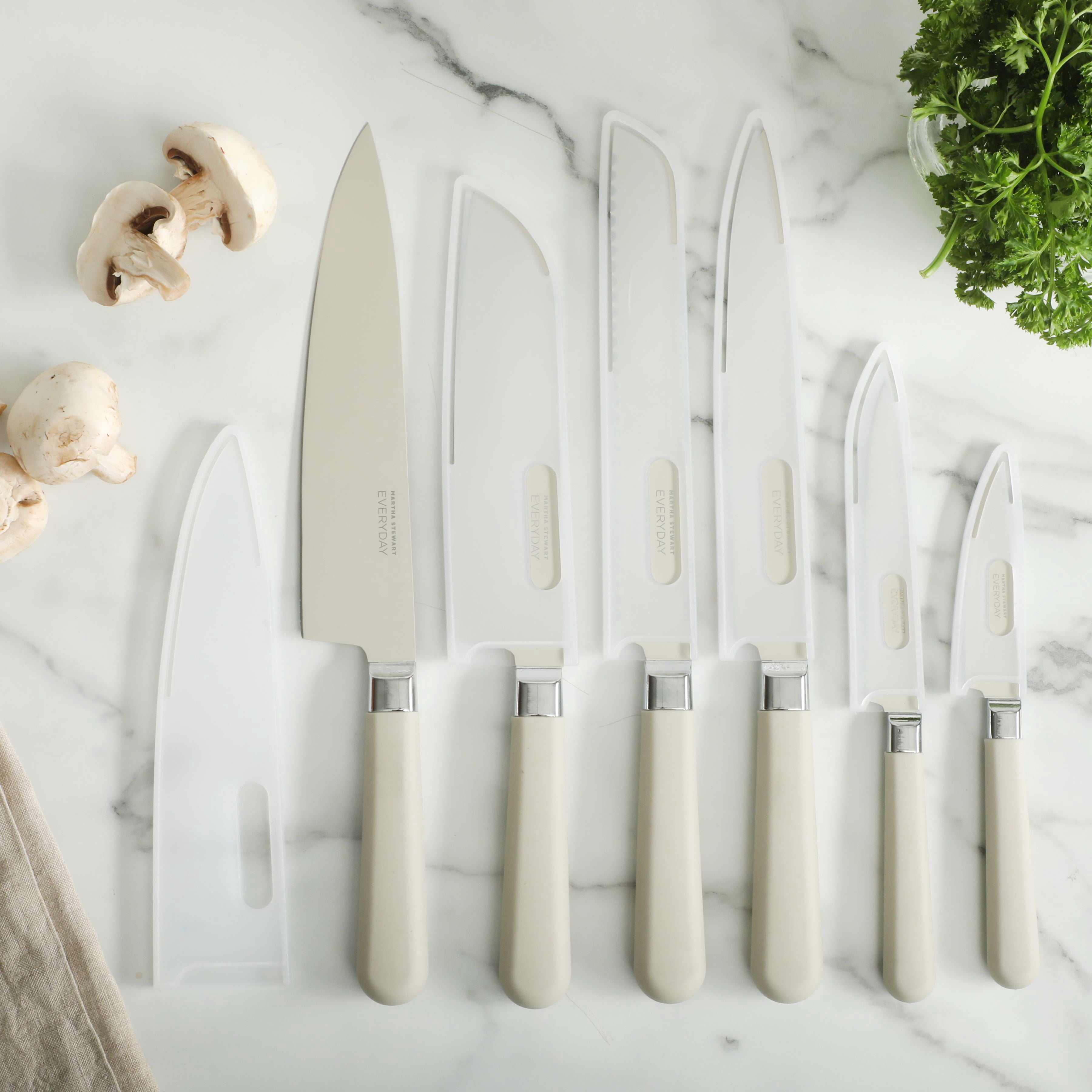 Martha Stewart Everyday Stainless Steel 6-Piece Kitchen Knife Set