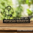 thumbnail image 4 of Craftnamesign Custom Wooden Physician Assistants Desk Name Plate, Metal Nameplate for desk, 4 of 5