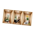 thumbnail image 4 of 3 piezas de pegatinas de pared Gloria calcomanías decorativas autoadhesivas 30 cm x 45 cm, 4 of 9